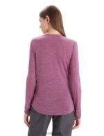 Icebreaker Women Merino Sphere II Long Sleeve T-Shirt Z04NXR691 Clothing Go Berry Heather - Image 2