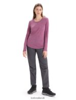 Icebreaker Women Merino Sphere II Long Sleeve T-Shirt Z04NXR691 Clothing Go Berry Heather - Image 3