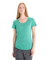 Icebreaker Women Merino Sphere II Short Sleeve Scoop T-Shirt Z04NXR612 Clothing Fresh Heather