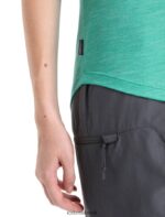 Icebreaker Women Merino Sphere II Short Sleeve Scoop T-Shirt Z04NXR612 Clothing Fresh Heather - Image 5