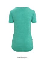 Icebreaker Women Merino Sphere II Short Sleeve Scoop T-Shirt Z04NXR612 Clothing Fresh Heather - Image 7