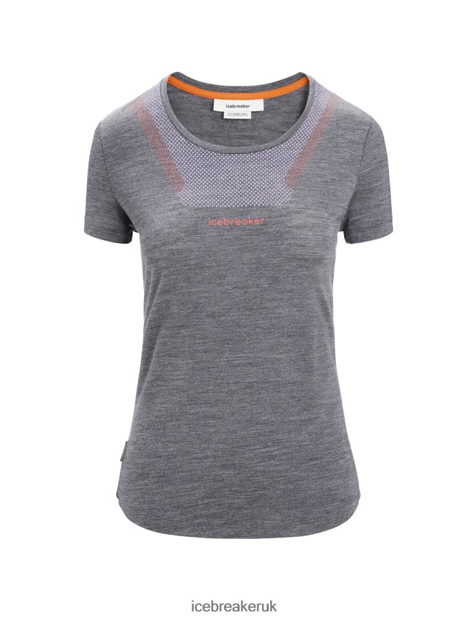 Icebreaker Women Merino Sphere II Short Sleeve T-Shirt Hitt Z04NXR673 Clothing Midnight Navy Heather - Image 6