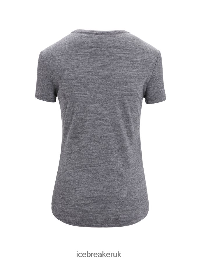 Icebreaker Women Merino Sphere II Short Sleeve T-Shirt Hitt Z04NXR673 Clothing Midnight Navy Heather - Image 7