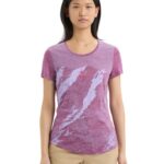 Icebreaker Women Merino Sphere II Short Sleeve T-Shirt Trail Z04NXR660 Clothing Go Berry Heather