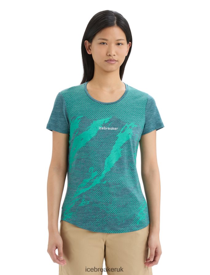 icebreaker_women_merino_sphere_ii_short_sleeve_t_shirt_trail_z04nxr661_clothing_green_glory_heather.jpg Icebreaker Women Merino Sphere II Short Sleeve T-Shirt Trail Z04NXR661 Clothing Green Glory Heather - Image 1