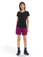 Icebreaker Women Merino Sphere II Short Sleeve T-Shirt Z04NXR606 Clothing Black - Image 2