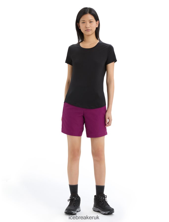Icebreaker Women Merino Sphere II Short Sleeve T-Shirt Z04NXR606 Clothing Black - Image 2