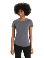 Icebreaker Women Merino Sphere II Short Sleeve T-Shirt Z04NXR607 Clothing Midnight Heather