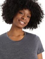 Icebreaker Women Merino Sphere II Short Sleeve T-Shirt Z04NXR607 Clothing Midnight Heather - Image 4