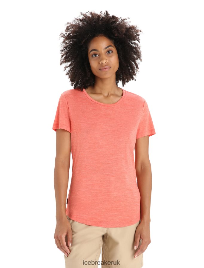 icebreaker_women_merino_sphere_ii_short_sleeve_t_shirt_z04nxr608_clothing_vibrant_earth_heather.jpg Icebreaker Women Merino Sphere II Short Sleeve T-Shirt Z04NXR608 Clothing Vibrant Earth Heather - Image 1