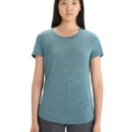 Icebreaker Women Merino Sphere II Short Sleeve T-Shirt Z04NXR609 Clothing Green Glory Heather