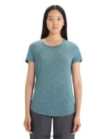 Icebreaker Women Merino Sphere II Short Sleeve T-Shirt Z04NXR609 Clothing Green Glory Heather