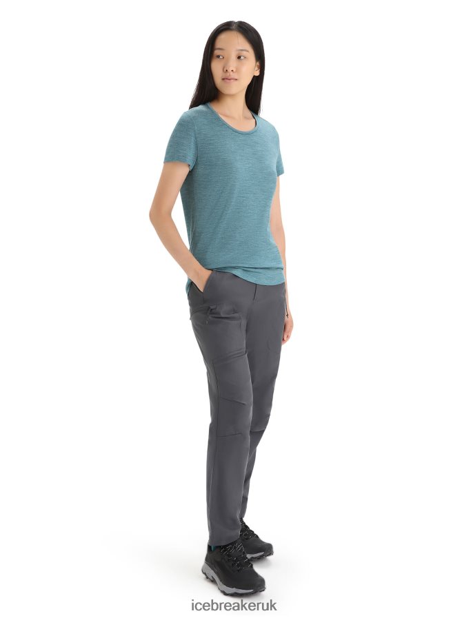 Icebreaker Women Merino Sphere II Short Sleeve T-Shirt Z04NXR609 Clothing Green Glory Heather - Image 3