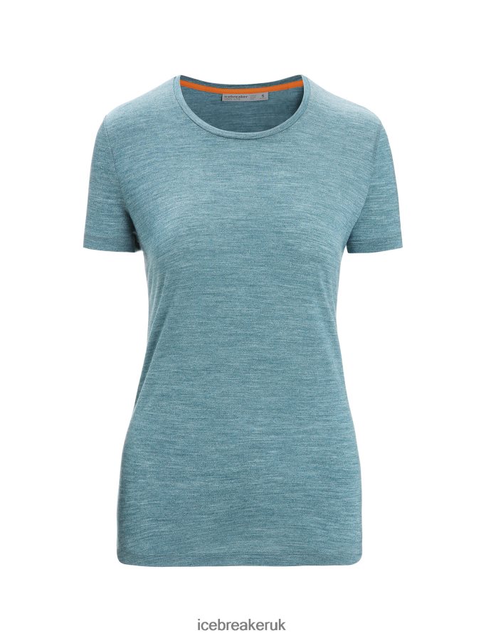 Icebreaker Women Merino Sphere II Short Sleeve T-Shirt Z04NXR609 Clothing Green Glory Heather - Image 6