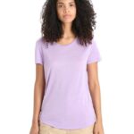 Icebreaker Women Merino Sphere II Short Sleeve T-Shirt Z04NXR610 Clothing Purple Gaze