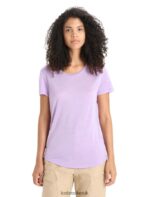Icebreaker Women Merino Sphere II Short Sleeve T-Shirt Z04NXR610 Clothing Purple Gaze