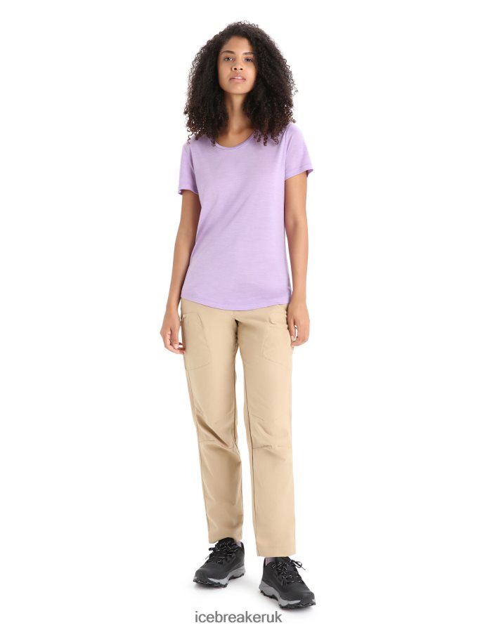 Icebreaker Women Merino Sphere II Short Sleeve T-Shirt Z04NXR610 Clothing Purple Gaze - Image 3