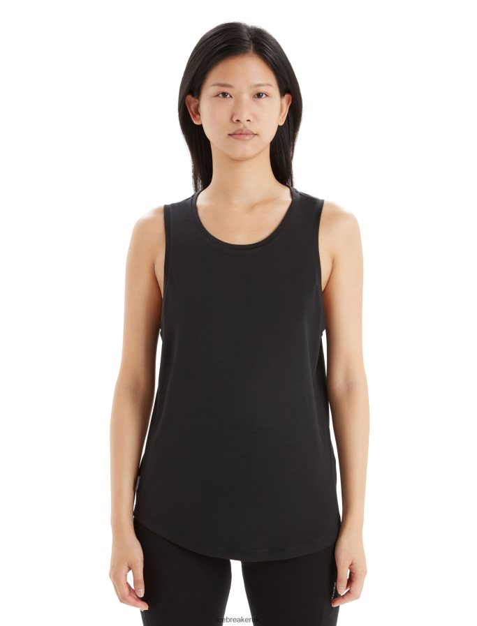 icebreaker_women_merino_sphere_ii_tank_z04nxr617_clothing_black.jpg Icebreaker Women Merino Sphere II Tank Z04NXR617 Clothing Black - Image 1