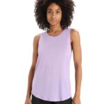 Icebreaker Women Merino Sphere II Tank Z04NXR619 Clothing Purple Gaze