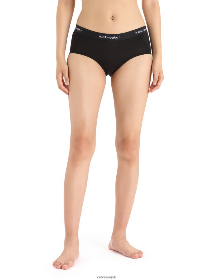 icebreaker_women_merino_sprite_hot_pants_z04nxr546_clothing_black.jpg Icebreaker Women Merino Sprite Hot Pants Z04NXR546 Clothing Black - Image 1
