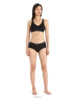 Icebreaker Women Merino Sprite Racerback Bra Z04NXR523 Clothing Black - Image 3