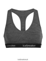 Icebreaker Women Merino Sprite Racerback Bra Z04NXR524 Clothing Gritstone Heather - Image 5