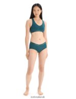 Icebreaker Women Merino Sprite Racerback Bra Z04NXR525 Clothing Green Glory - Image 3