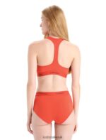 Icebreaker Women Merino Sprite Racerback Bra Z04NXR526 Clothing Vibrant Earth - Image 2