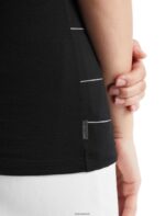 Icebreaker Women Merino Tech Lite II Short Sleeve Scoop T-Shirt Hill Sprint Z04NXR927 Clothing Black - Image 5