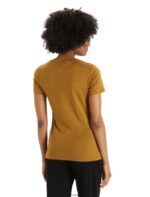 Icebreaker Women Merino Tech Lite II Short Sleeve T-Shirt Natural Alps Z04NXR812 Clothing Clove - Image 2