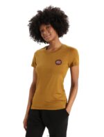 Icebreaker Women Merino Tech Lite II Short Sleeve T-Shirt Natural Alps Z04NXR812 Clothing Clove