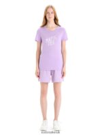 Icebreaker Women Merino Tech Lite II Short Sleeve T-Shirt Natural Z04NXR665 Clothing Purple Gaze - Image 3