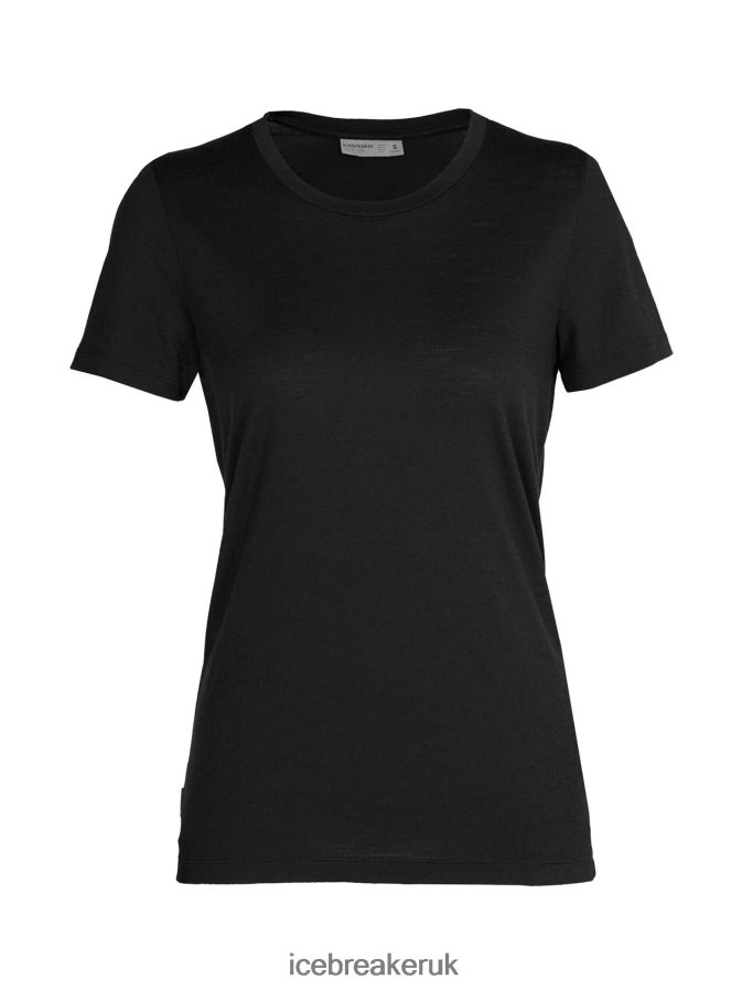 Icebreaker Women Merino Tech Lite II Short Sleeve T-Shirt Z04NXR599 Clothing Black - Image 6