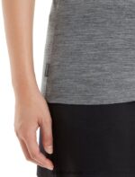 Icebreaker Women Merino Tech Lite II Short Sleeve T-Shirt Z04NXR600 Clothing Gritstone Heather - Image 5