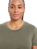 Icebreaker Women Merino Tech Lite II Short Sleeve T-Shirt Z04NXR601 Clothing Loden - Image 4