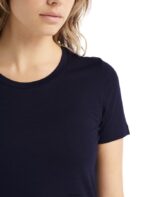 Icebreaker Women Merino Tech Lite II Short Sleeve T-Shirt Z04NXR602 Clothing Midnight Navy - Image 4