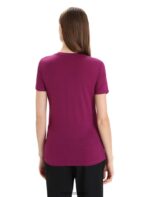 Icebreaker Women Merino Tech Lite II Short Sleeve T-Shirt Z04NXR604 Clothing Go Berry - Image 2