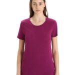 Icebreaker Women Merino Tech Lite II Short Sleeve T-Shirt Z04NXR604 Clothing Go Berry