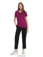 Icebreaker Women Merino Tech Lite II Short Sleeve T-Shirt Z04NXR604 Clothing Go Berry - Image 3