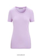 Icebreaker Women Merino Tech Lite II Short Sleeve T-Shirt Z04NXR605 Clothing Purple Gaze - Image 6