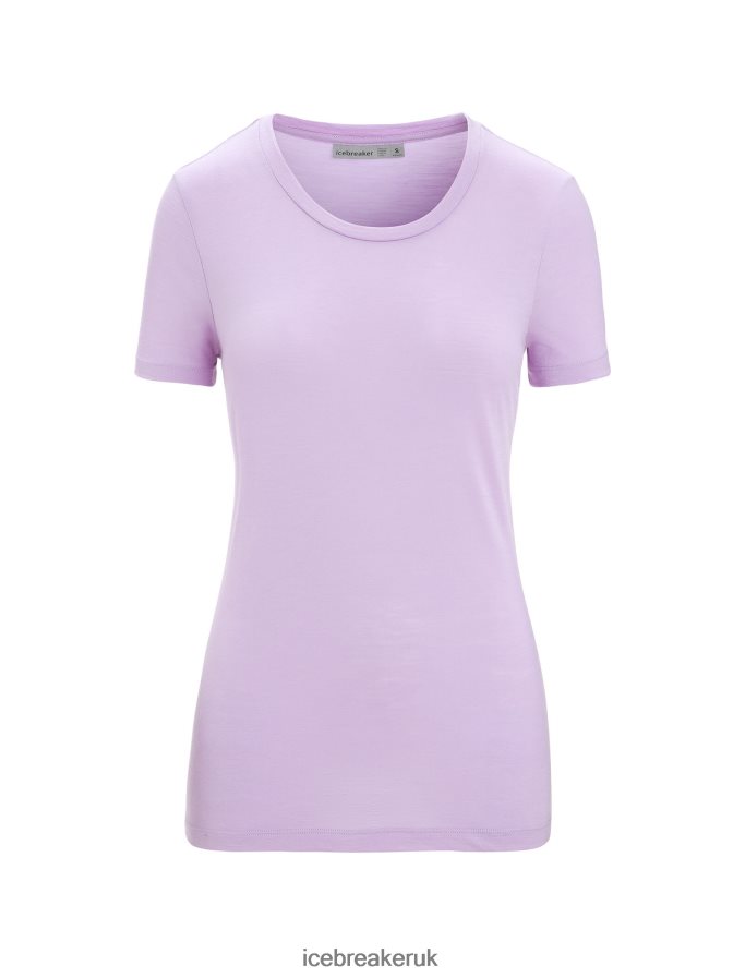 Icebreaker Women Merino Tech Lite II Short Sleeve T-Shirt Z04NXR605 Clothing Purple Gaze - Image 6