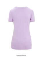 Icebreaker Women Merino Tech Lite II Short Sleeve T-Shirt Z04NXR605 Clothing Purple Gaze - Image 7