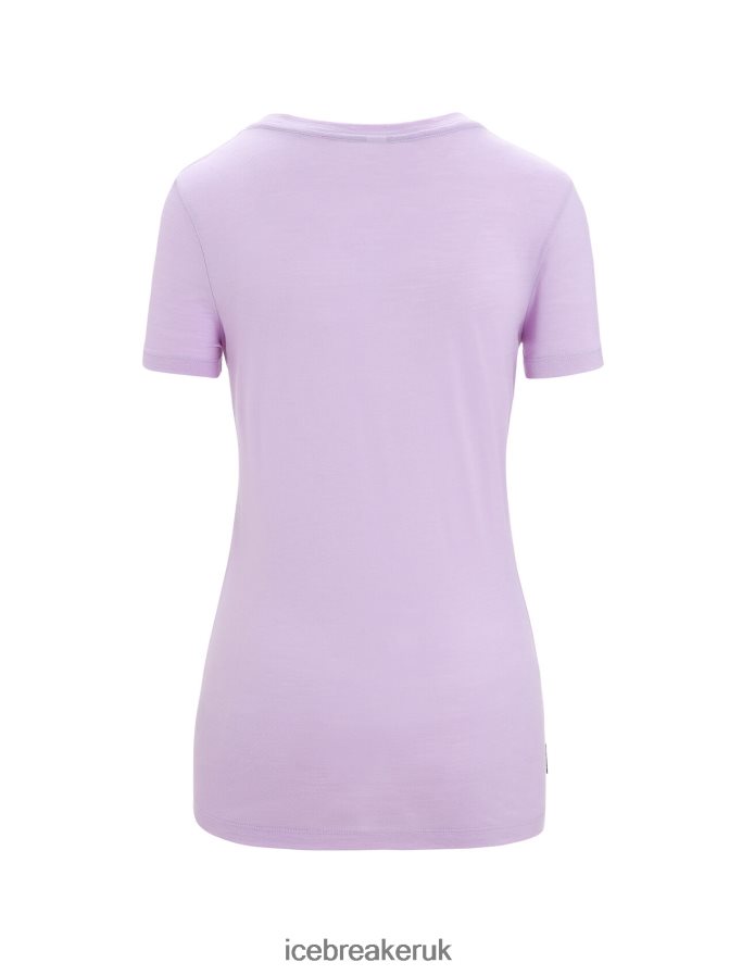 Icebreaker Women Merino Tech Lite II Short Sleeve T-Shirt Z04NXR605 Clothing Purple Gaze - Image 7