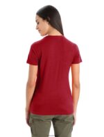 Icebreaker Women Merino Tech Lite II Short Sleeve T-Shirt Z04NXR872 Clothing Cherry - Image 2