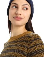 Icebreaker Women Merino Waypoint Crewe Sweater Z04NXR823 Clothing Clove/Midnight Navy - Image 4