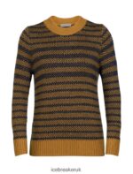 Icebreaker Women Merino Waypoint Crewe Sweater Z04NXR823 Clothing Clove/Midnight Navy - Image 6