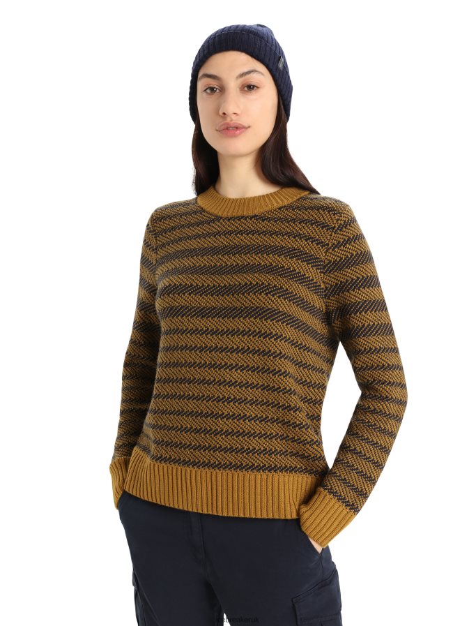 icebreaker_women_merino_waypoint_crewe_sweater_z04nxr823_clothing_clove_midnight_navy.jpg Icebreaker Women Merino Waypoint Crewe Sweater Z04NXR823 Clothing Clove/Midnight Navy - Image 1