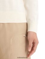 Icebreaker Women Merino Wilcox Long Sleeve Sweater Z04NXR720 Clothing Chalk - Image 5