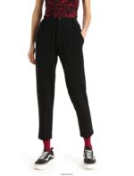 Icebreaker Women MerinoFine Interlock Pants Z04NXR748 Clothing Black