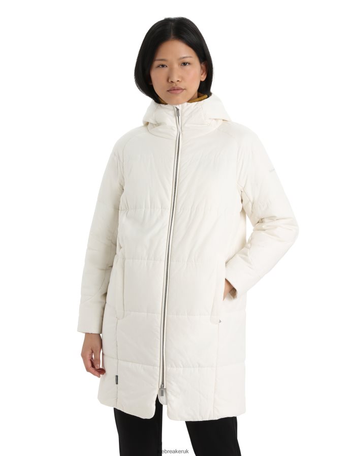 icebreaker_women_merinoloft_collingwood_ii_3q_hooded_jacket_z04nxr840_clothing_snow.jpg Icebreaker Women MerinoLoft Collingwood II 3Q Hooded Jacket Z04NXR840 Clothing Snow - Image 1